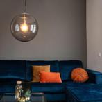 Qazqa Smoked Glass moderne hanglamp, Ø50cm, Ophalen of Verzenden, Nieuw in verpakking