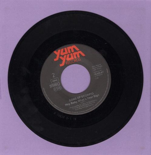 Sons Of Scorpio – Hey Baby Whats Your Sign / (Instrume..., Cd's en Dvd's, Vinyl Singles, Verzenden