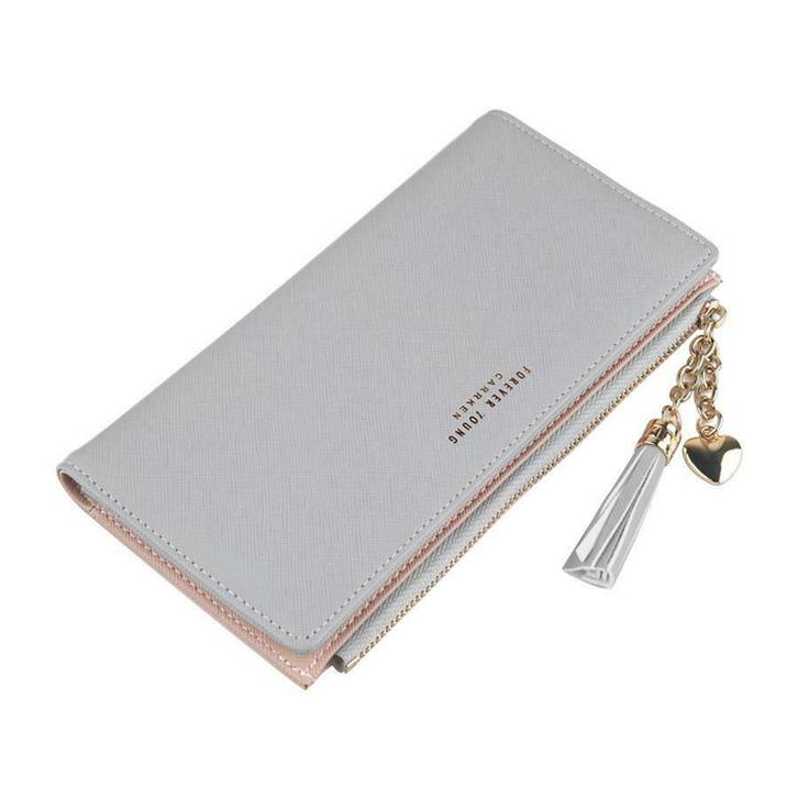 ZILOU Portemonnee Ritsvak Grijs [TIP!], Sieraden, Tassen en Uiterlijk, Portemonnees, Grijs, Nieuw, Overige merken, Verzenden