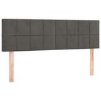 Luxe Hoofdborden Fluweel Grijs - Retourdeal, 42% korting!, Verstelbaar, Nieuw, 140 cm, 190 cm of minder