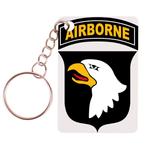 Sleutelhanger 6x4cm - Logo US Army 101st Airborne Division N, Nieuw, Ophalen of Verzenden
