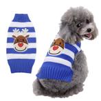 Honden Kersttrui Streep Blauw (Truien, Hondenkleding), Ophalen of Verzenden, Nieuw, Hondenvest