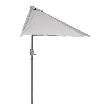 Halve parasol - antraciet - 270 x 135 cm