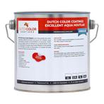 DCC Excellent Aqua Houtlak Zijdeglans RAL 9010 | Zuiver Wit, Verzenden, Wit, Nieuw, 15 tot 20 liter
