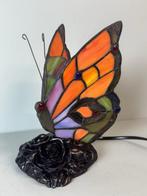Lamp - Prachtige Glas in Lood Tiffany style vlinder