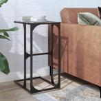 vidaXL Bijzettafel met transparant glazen blad 40x30x61,5 cm, Verzenden, Nieuw