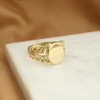 Vintage 8 krt. Zegelring | Heren (herenring, gouden ring), Sieraden, Tassen en Uiterlijk, Antieke sieraden, Ophalen of Verzenden