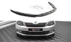 Voorspoiler V.2 Skoda Fabia MK3 Glans Zwart Maxton, Ophalen of Verzenden, Nieuw
