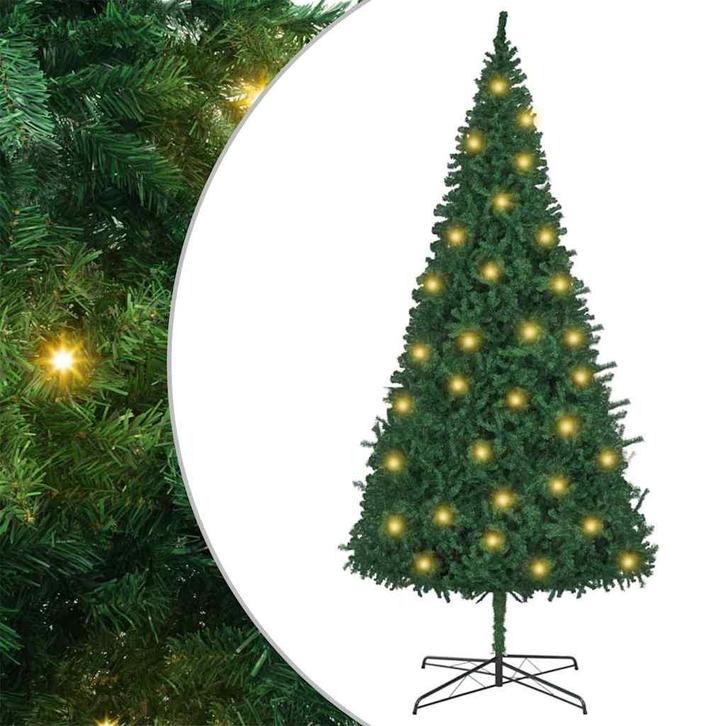 vidaXL Kerstboom met decoratieve touwlichten Groen 400 cm, Diversen, Kerst, Nieuw, Verzenden