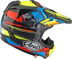 Arai MX-V EVO Crosshelm Track Zwart / Blauw / Rood / Fluor G, Motoren, Kleding | Motorkleding, Verzenden, Nieuw met kaartje