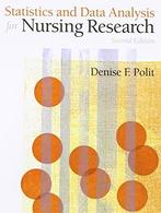 Statistics and Data Analysis for Nursing Research, Boeken, Verzenden, Gelezen, Polit Denise
