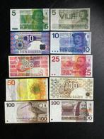 Nederland. - 10 banknotes - various dates  (Zonder, Postzegels en Munten, Munten | Nederland