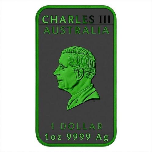 Australië. 1 Dollar 2024- 1 oz Rectangle Dragon Cyber, Postzegels en Munten, Munten | Europa | Niet-Euromunten