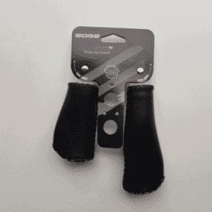 Handvatten set kort lang leer look zwart, Fietsen en Brommers, Fietsonderdelen, Nieuw, Verzenden