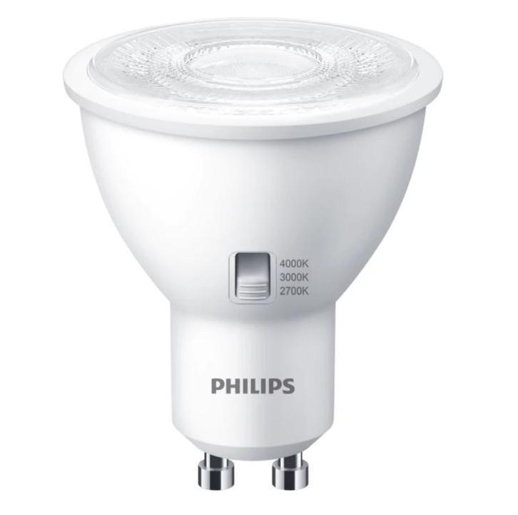 Philips LED GU10 4.8W - Instelbare lichtkleur CCT-switch..., Huis en Inrichting, Lampen | Overige, Nieuw, Ophalen of Verzenden