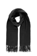 PIECES sjaal met franjes zwart (Sjaals, Mooi & Gezond), Nieuw, Verzenden