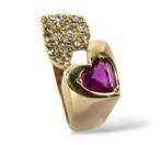Ring - 14 karaat Geel goud, 14K gele gouden ring met, Sieraden, Tassen en Uiterlijk, Ringen, Nieuw