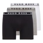 Hugo Boss Cyclist Boxershorts 3Pack Grijs Wit Zwart, Kleding | Heren, Ondergoed, Verzenden