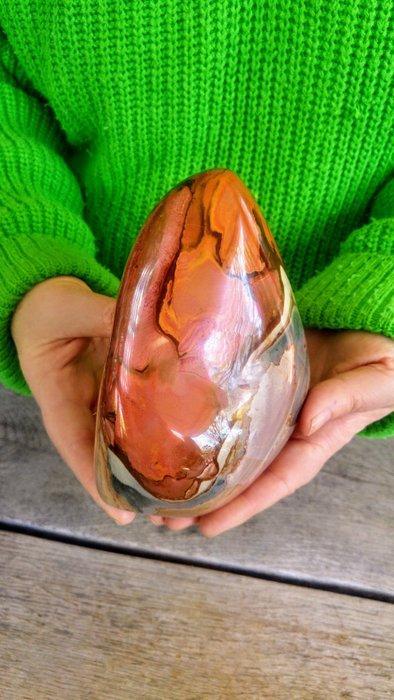Oceaan Jaspis Vrije vorm - Hoogte: 15 cm - Breedte: 12 cm-, Verzamelen, Dierenverzamelingen