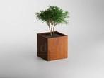 Adeqo cortenstaal plantenbak vierkant 45 x 45 x 45 cm, Verzenden, Minder dan 60 cm, Vierkant, Nieuw