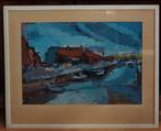 Marjon de Wit (1926) - De oude haven Monnikendam, Antiek en Kunst