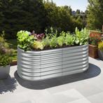 Hoge plantenbak Flormma, 804l, verzinkt, 160x80x80cm - zilve, Verzenden, Nieuw