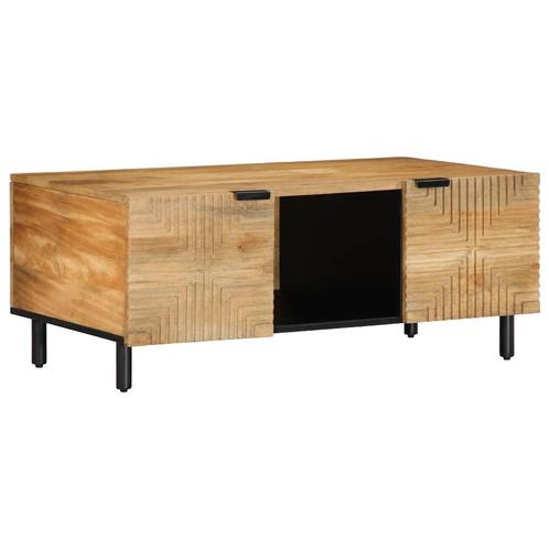 vidaXL Salontafel 100x54x40 cm massief mango bruin, Huis en Inrichting, Tafels | Salontafels, 100 tot 150 cm, Nieuw, Overige houtsoorten