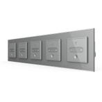 Livolo | Grijs | SR | 5 | Slide-Dimmer, Doe-het-zelf en Verbouw, Elektra en Kabels, Nieuw