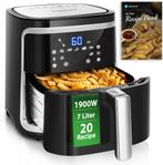Airfryer XXL - heteluchtfriteuse - 7L - 1900W - Zwart, Verzenden, Nieuw