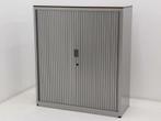 Roldeurkast Aspa 136,5x120cm (hxb) alu grijs - 3 legbord, Huis en Inrichting, Ophalen of Verzenden, Gebruikt