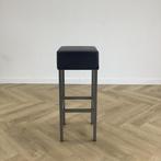 Eromes barkruk zithoogte 80 cm,  grijs, Huis en Inrichting, Barkrukken, Ophalen of Verzenden, Gebruikt, Leer