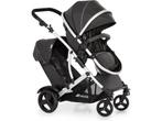 Hauck Duett 2 duo buggy - Vanaf geboorte - Zwart, Verzenden, Zo goed als nieuw