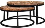Richmond Interiors Industrial Kensington Salontafel Set, Huis en Inrichting, Tafels | Salontafels, Ophalen of Verzenden, Nieuw