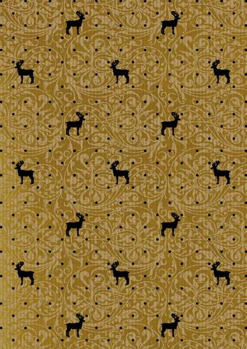 Inpakpapier Bedrukt kraftpapier: Du Monde Rendier 491039-9 - beschikbaar voor biedingen