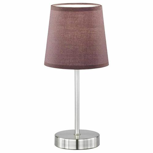 Wofi tafellamp Cesena Bruin max. 42W E14 met schakelaar, Huis en Inrichting, Lampen | Overige, Nieuw, Ophalen of Verzenden