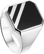 The Jewelry Collection - Zegelring Onyx - Zilver - Maat, Nieuw, Verzenden