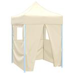 vidaXL Partytent met 4 zijwanden inklapbaar 2x2 m staal, Verzenden, Nieuw, Partytent