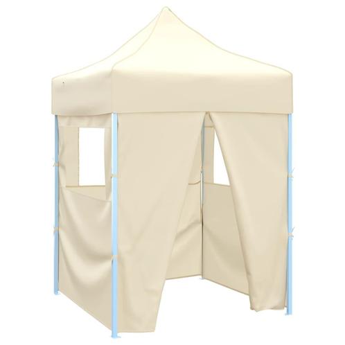 vidaXL Partytent met 4 zijwanden inklapbaar 2x2 m staal, Tuin en Terras, Partytenten, Partytent, Nieuw, Verzenden