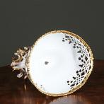 Groot tafel stuk of Piece de Milieu wit porselein met goud b, Antiek en Kunst, Ophalen of Verzenden
