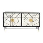 *WOONWINKEL* Kare Design Credenza Design Dressoir Zwart-wit, Huis en Inrichting, Kasten | Dressoirs, Verzenden, Nieuw