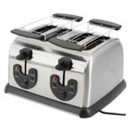 GGG Broodrooster - 4 sneden - 230V - RVS, Zakelijke goederen, Horeca | Keukenapparatuur, Verzenden, Nieuw in verpakking, Fornuis, Frituur en Grillen