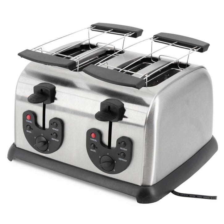 GGG Broodrooster - 4 sneden - 230V - RVS, Zakelijke goederen, Horeca | Keukenapparatuur, Nieuw in verpakking, Fornuis, Frituur en Grillen