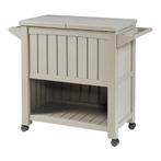 Trolley Arsita serveerwagen voor buiten 102x47x87 cm beige e, Verzenden, Nieuw