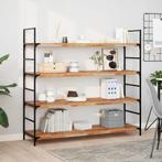 vidaXL Wandschap zwevend olieafwerking 120x40x4 cm massief, Huis en Inrichting, Woonaccessoires | Wandplanken en Boekenplanken