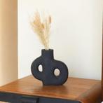 Vaas zwarte | kleine decoratieve | voor gedroogde of verse, Verzenden, Nieuw