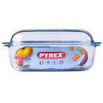 Pyrex Ovenschaal met Deksel 6,5L (36x22x15cm), Hobby en Vrije tijd, Nieuw, Verzenden