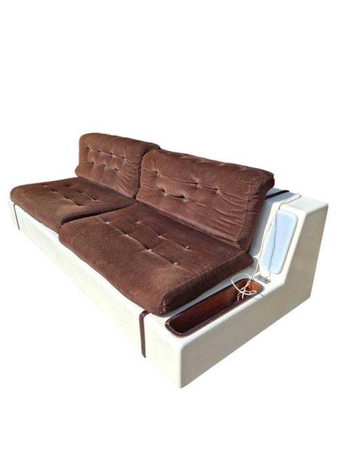 Beka - Sofa - Glasvezel en palissander, Antiek en Kunst, Antiek | Meubels | Stoelen en Banken