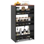 LIVSK Smalle Mobiele Serveerwagen - Open Planken - Keukenwag, Verzenden, Nieuw