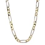 Gouden figaro collier 60 cm 14 karaat, Verzenden, Zo goed als nieuw, Goud, Goud