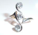Ring - 14 karaat Geel goud, Platina - 0.55ct. tw. Diamant, Nieuw